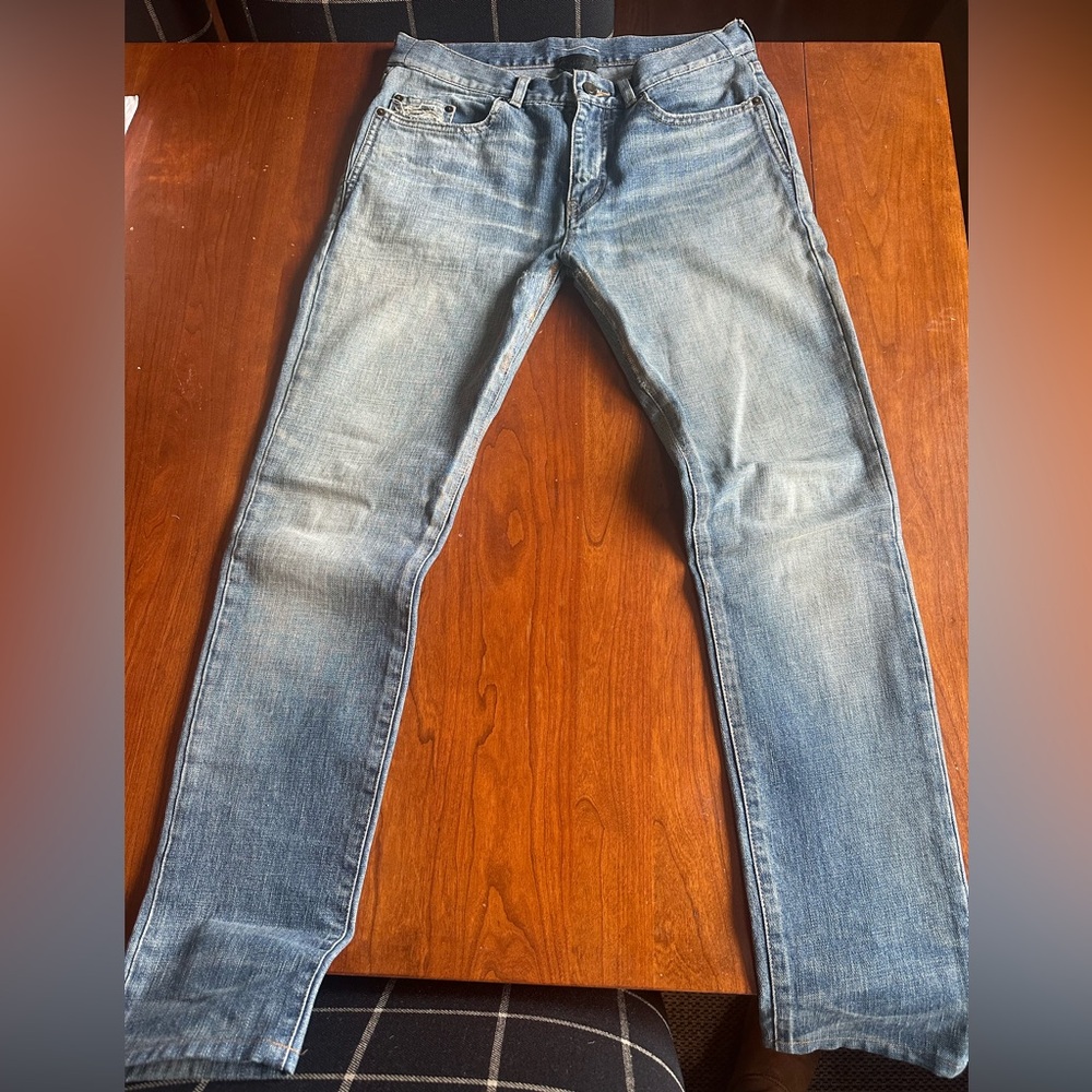 SOLD @ 2ndSt—Saint Laurent 2018 Hedi Slimane era distressed jeans (the best)
